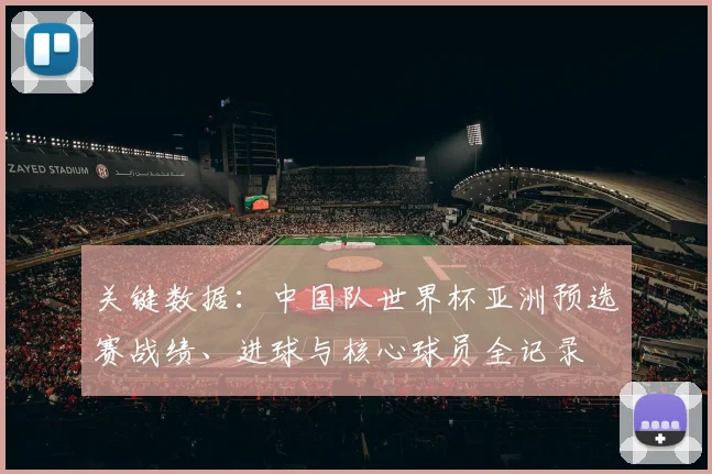 关键数据：中国队世界杯亚洲预选赛战绩、进球与核心球员全记录